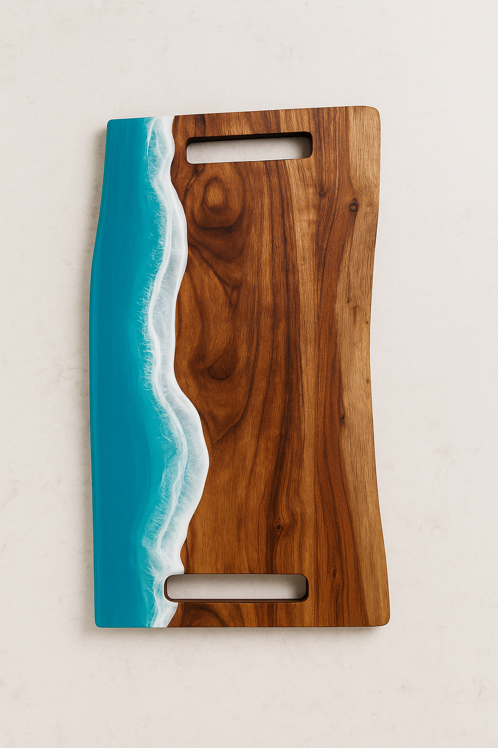 Resin Art Thick Serving Board XL |  Ocean Inspired Artwork Australia