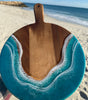 Resin Art Cheese Board  |  Ocean Inspired Artwork Australia