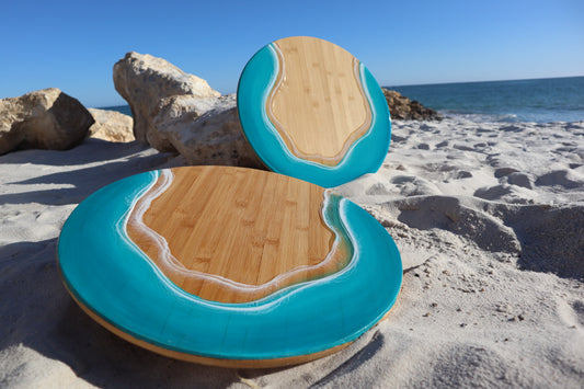Ocean Lazy Susan  |  Ocean Inspired Resin Art