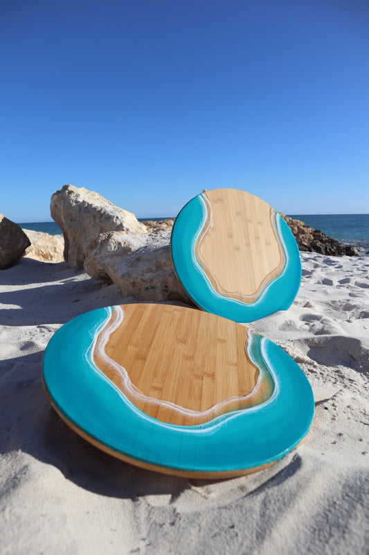Ocean Lazy Susan  |  Ocean Inspired Resin Art