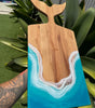 Whale Tail Resin + Wood Serving Board
