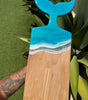 Whale Tail Resin + Wood Serving Board