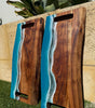 Ocean Inspired Resin Serving Boards