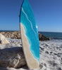 Shell-oha Resin Surfboard  |  Ocean Inspired Resin Wall Art
